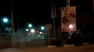 Yassouj -  Iran Torching posters of Soleimani and Bassij bases