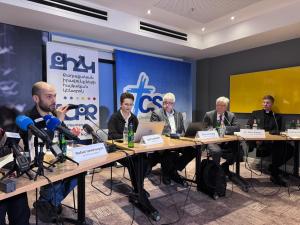 CSI, Erich Vontobel, and the ACPR held a joint press conference in Yerevan on February 3. photo credit: csi