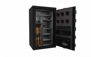 Cannon will debut two new series of secure storage products, both of which are waterproof and fireproof for protection from any disaster. Shown is a preview of the new Cannon Commander safes.