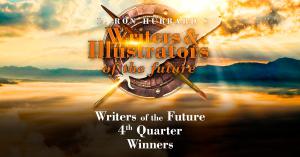 Logo for the 4th quarter Writers of the Future Contest