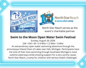 event info anf logos for swim ot the moon