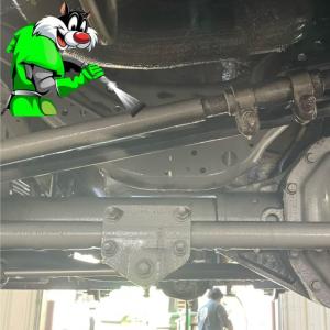 Underbody Vehicle Frame Sandblasting in Houston