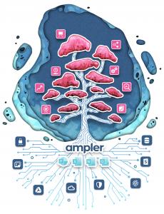 Ampler productivity suite pink tree graphic
