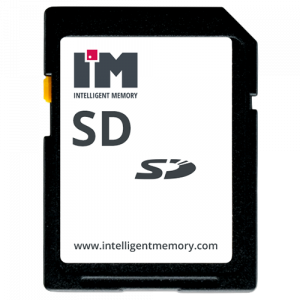 Image of an SDcard from Intelligent Memory in industrial temperature ranges