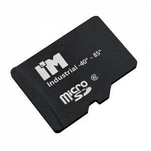 Image of a microSDvcard from Intelligent Memory in industrial temperature ranges