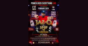 Promotional flyer honoring Jaz-O and Smif-N-Wessun at Power Over Everything Live in Brooklyn NY.
