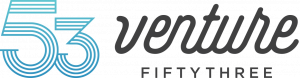 Venture 53 logo.  Early. Focused. Proven.