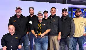 Midwest Infrastructure Coatings employees receiving award