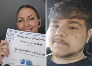 Jenna James and her son BAM