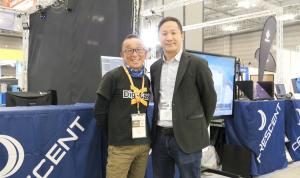 CEO of Crescent Ujihara Ryosuke with CEO of XRSPACE Kurt Liu