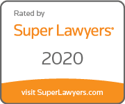 Super Lawyers 2020 Top Rated Attorneys Badge