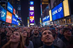LOOK UP TIMES SQUARE LAUNCHED THANKSGIVING DAY 2025
