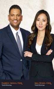 Karns & Karns Trial Attorneys Darryl Meigs and Mia Hong of the specialized Sexual Abuse and Assault Division.