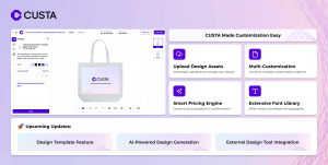 CUSTA Next-Gen Online Design Editor Features