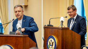 Mykola Kuleba, CEO and co-founder of "Save Ukraine"; Pavlo Frolov, Member of the Parliament of Ukraine