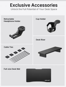 Xtreme Desk Feature Desk Accessories