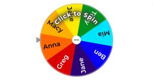 Image of the wheel of names by Random Wheel Spin