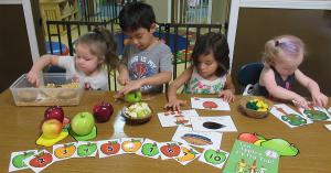 All children are involved during learning and nutrition activities.
