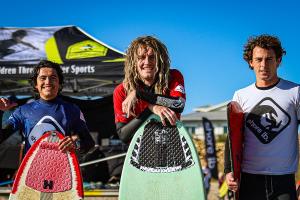 Pro Skimboarders Elian Juarez, Jackson Tenney, and Zeke Williams