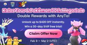 AnyTo GO Tour Celebration Offer