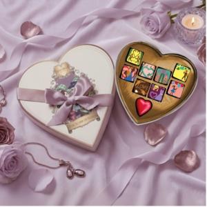 Mariebelle Valentine’s Day 9-piece ganache heart box (Photo Credit: Mariebelle New York)