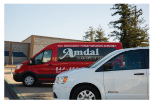 Amdal Transport Services non-emergency medical transport van serving Tulare County, California
