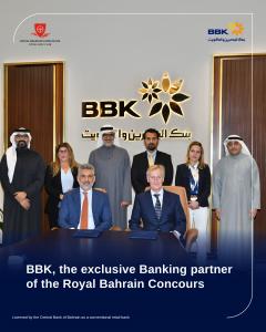 A group picture of the teams from the Royal Bahrain Concours and BBK