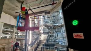 CAT-ChantierXRProjector-ImplantationTracageLaserPlafond