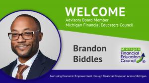 Brandon Biddles Financial Educators Michigan Advisory Board Member
