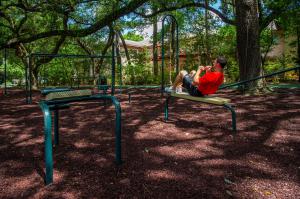 Indoor and outdoor workout facilities at The Houstonian.