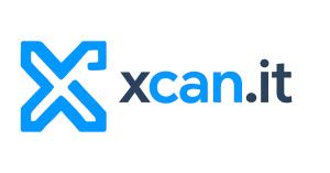 Xcan.it logo – QR code management software for print and digital assets.