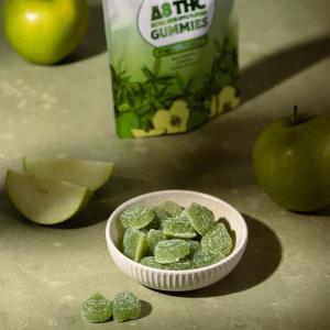 Clean Remedies carries a variety of hemp-derived gummies, including these apple-flavored Delta 8 THC Gummies.