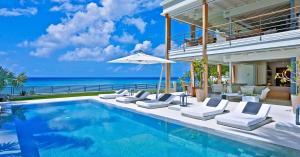 The terrace and view from The Dream Villa Barbados