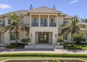 Exterior view of the luxury residence at 364 Colony Drive, Naples, in Bay Colony Shores, sold for $11,995,000.