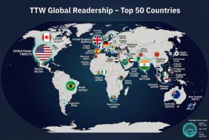 Travel And Tour World (TTW) Crosses 23 Million Monthly Readers, with United States at the Forefront, Followed by Canada, the UK, India, Germany, Spain, Brazil, Mexico, and Others