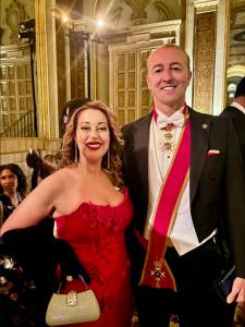 Dr. Radwa Saad Founder of Dent Blanche Dental and HRH Prince Mario-Max Schaumburg-Lippe