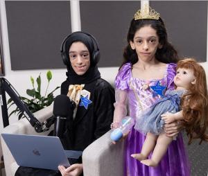 Sisters and wish children Fatima and Layan from Bahrain