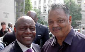 NBCI President Anthony Evans and the Rev. Jesse Jackson