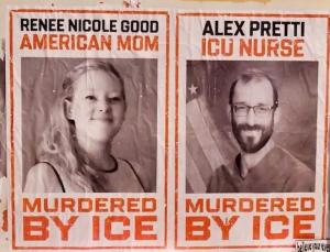 Curtiss A cover song honors Renee Good & Alex Pretti, as do the many posters near where Pretti was killed and the recording studio