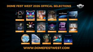 List of films and thumbnails of those films that were selected for Dome Fest West 2026. Second half of the films.