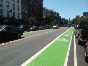 Hoboken, NJ Green Bike Lanes
