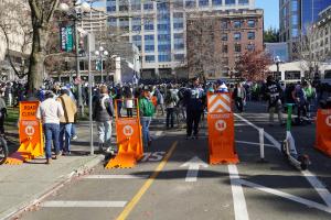 Securing Pioneer Square For Seahawks Super Bowl Parade