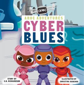 The front cover of the book "Cyber Blues" by C.D. Richardson