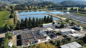 St Helena Water Treatment Center Aerial Shot