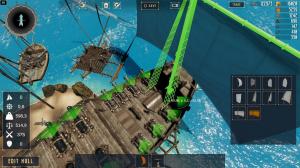 Leonardo’s Island shipyard allows players to build and customize sailing ships with modular components.