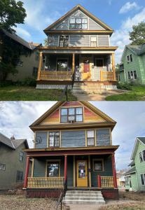 that 1 painter twin cities project that shows the before and after transformation