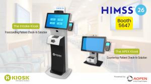 KIOSK Information Systems, Powered by AOPEN will be available to view at HIMSS, Booth 5647