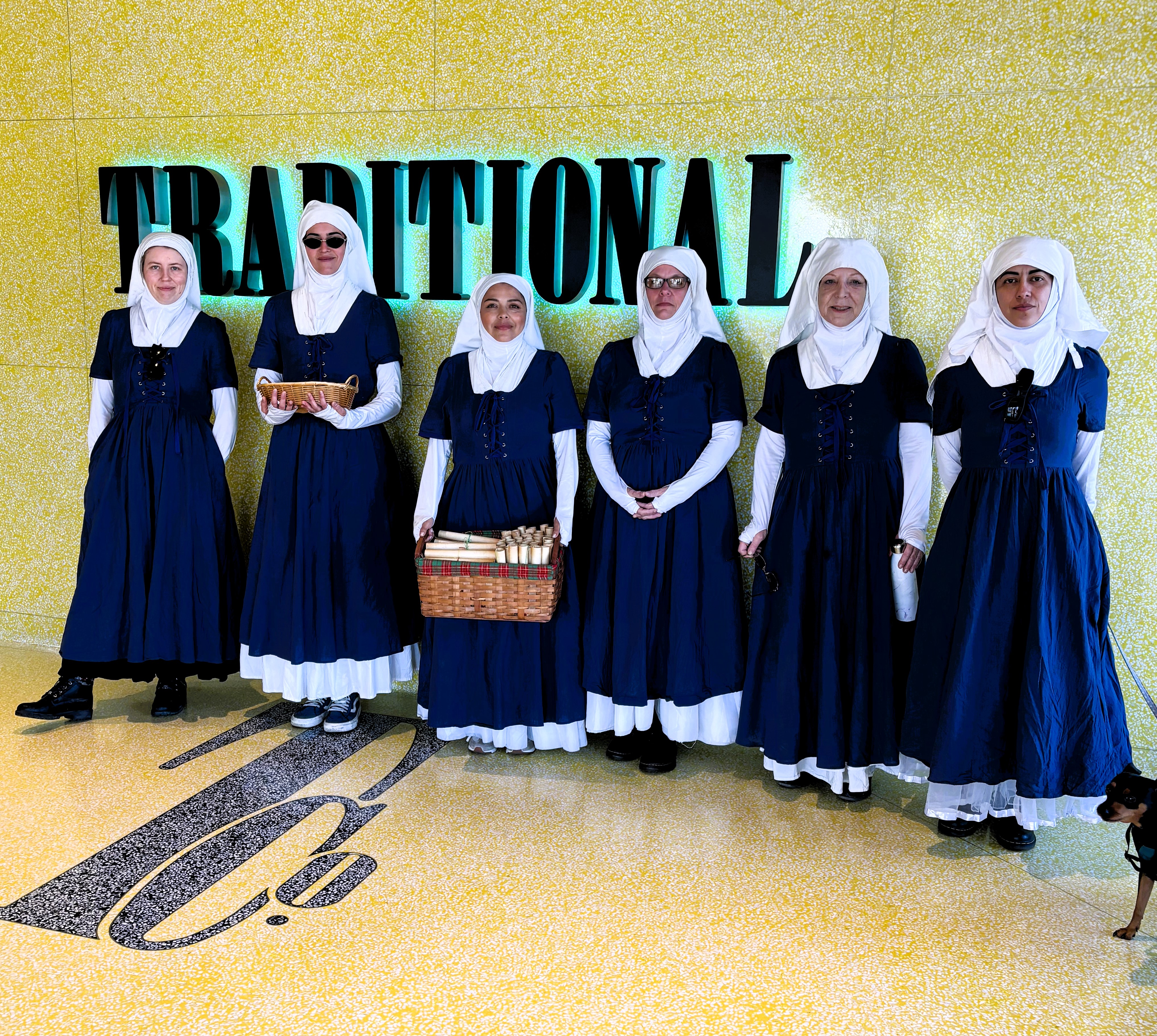 the sisters inside a dispensary