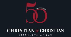 Christian & Christian Attorneys at Law 50 Year Anniversary Graphic
