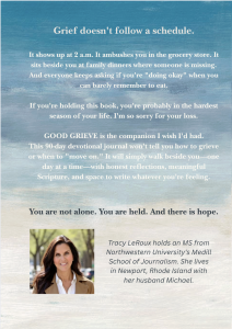 Grief Journal Author Tracy LeRoux
